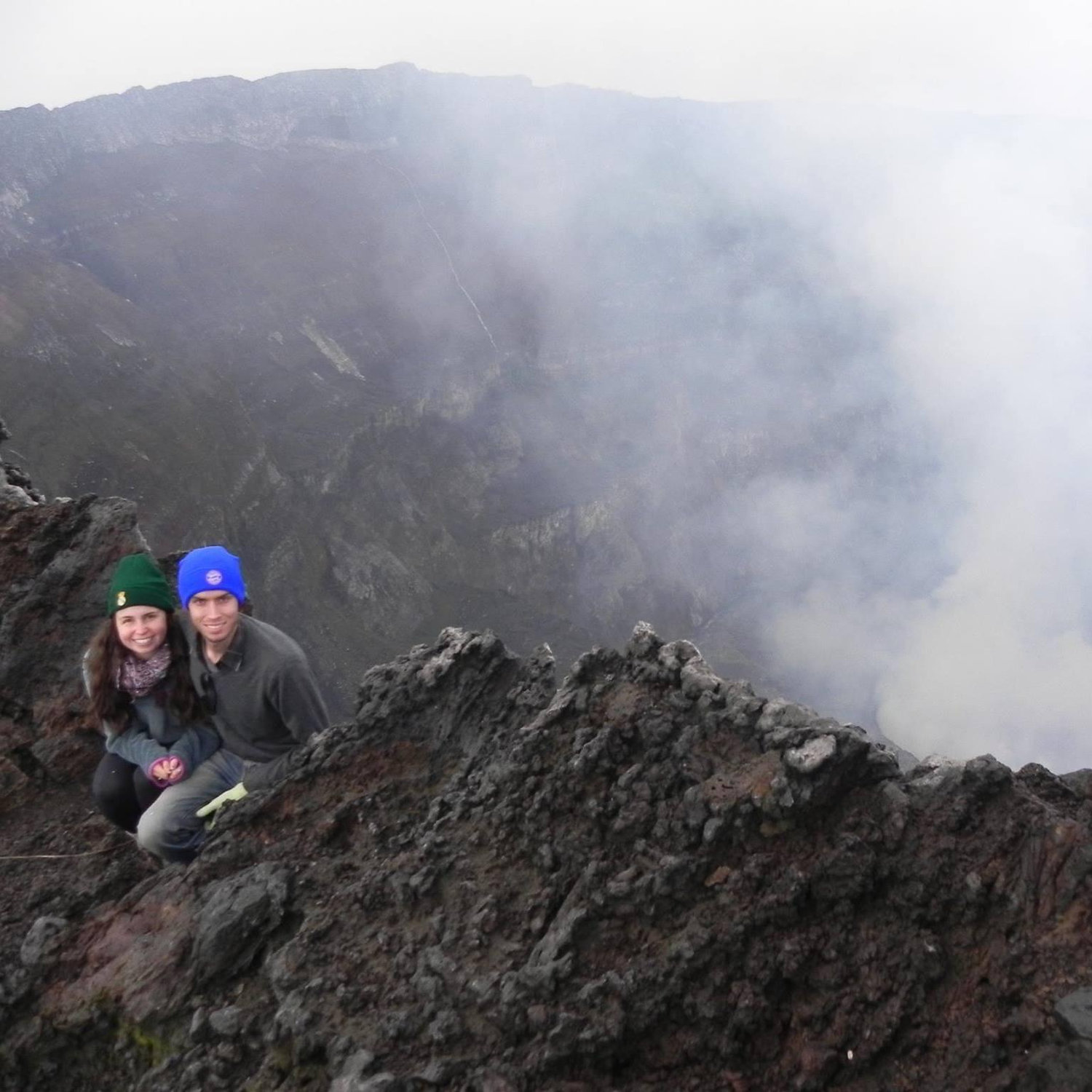 During our post-Peace Corps travels when we summited Mt. Nyiragongo in the Democratic Republic of the Congo