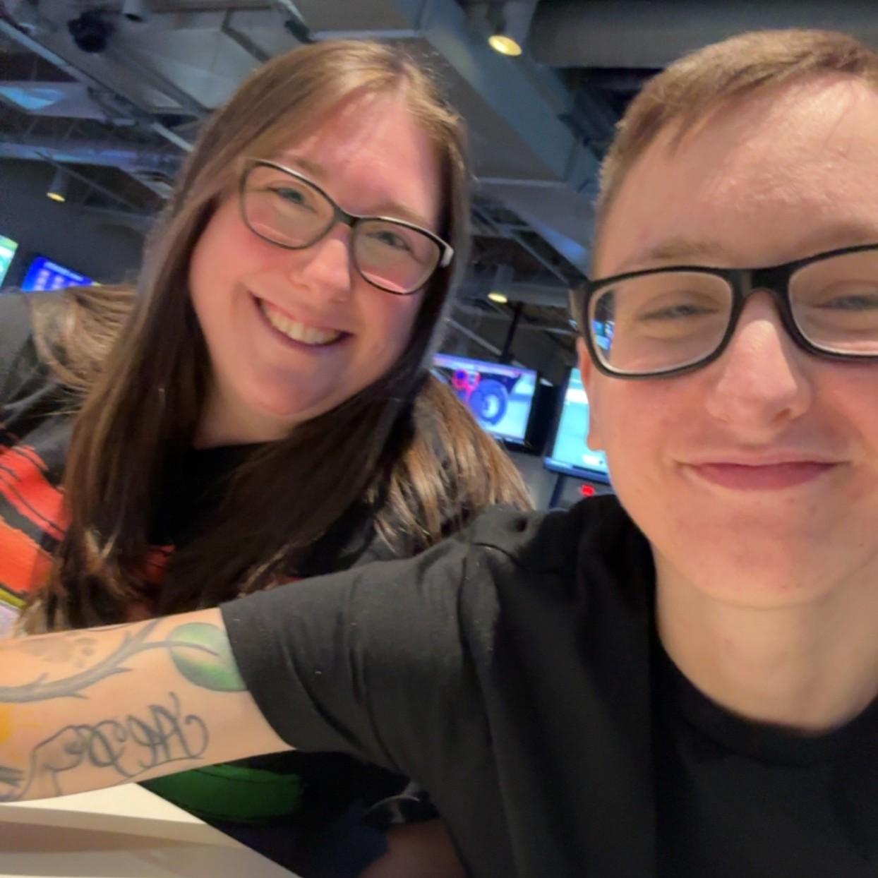 This photo was taken on our (impromptu) very first date!