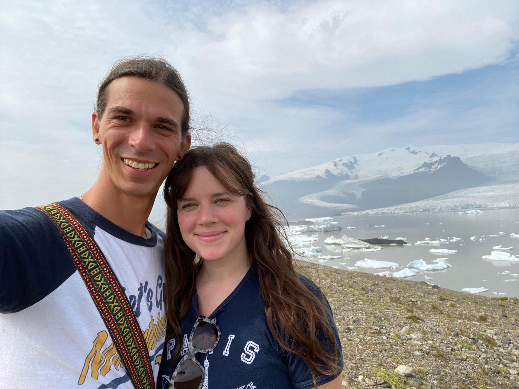 Our first international trip together - driving around Iceland in a van!