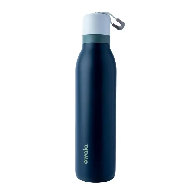 Owala 24oz FreeSip Twist Stainless Steel Water Bottle - Navy Nights: Insulated, Leakproof, BPA-Free