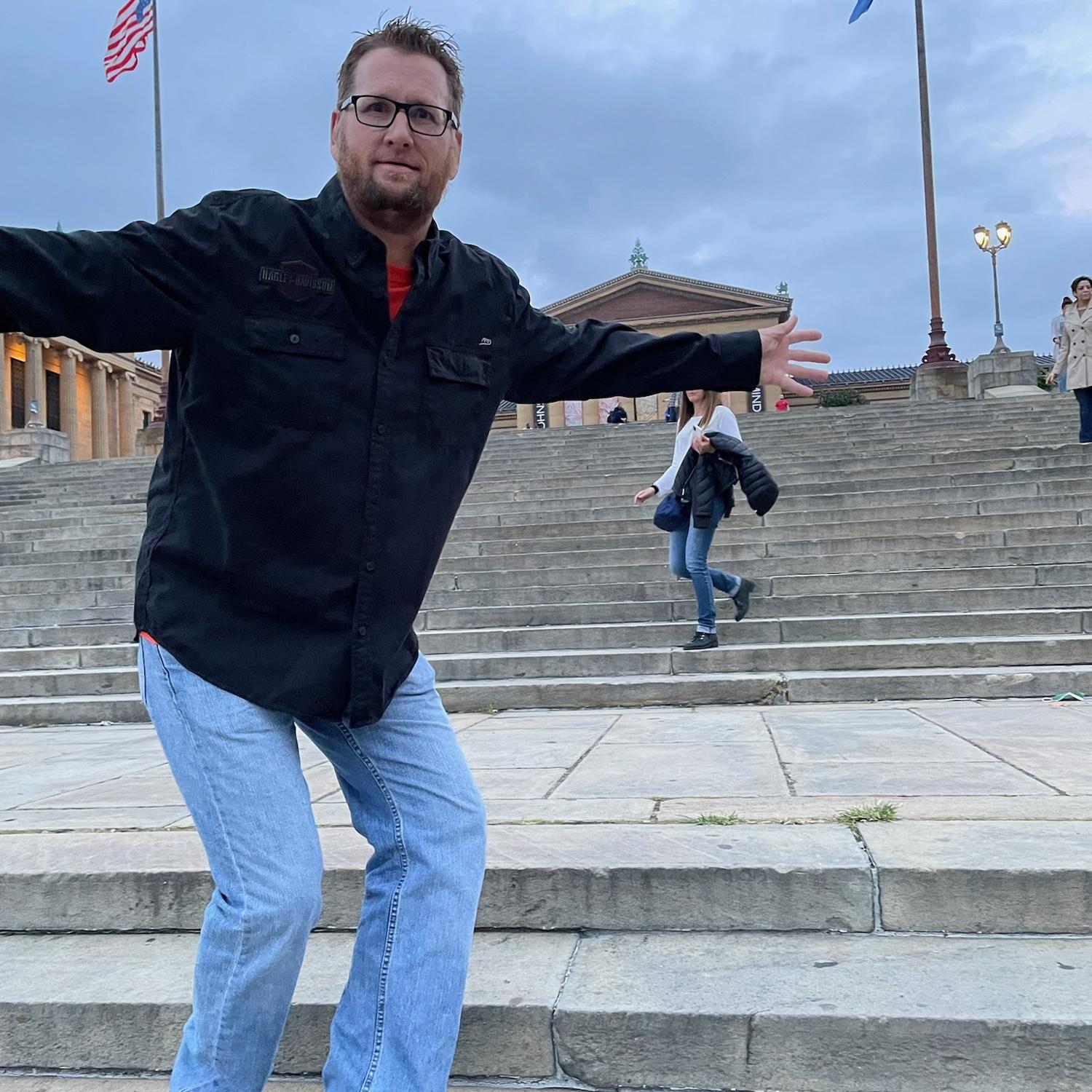 The Rocky Steps at the Art Museum in Philly.