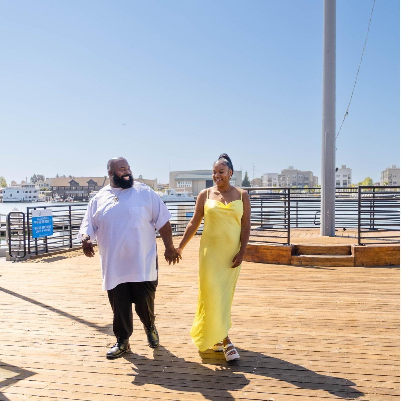 On the doc where our first date was.