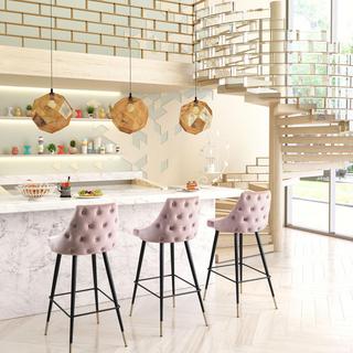Piccolo Velvet Bar Chair