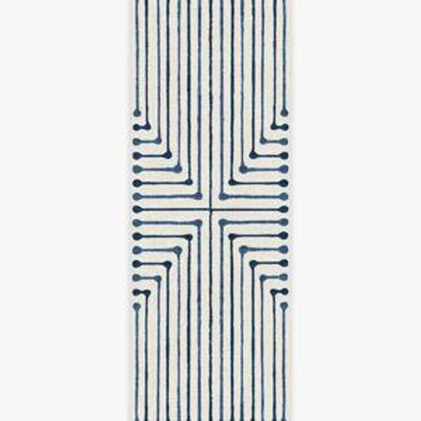 Jonathan Adler Inkdrop Lapis Blue Tufted Rug | Ruggable