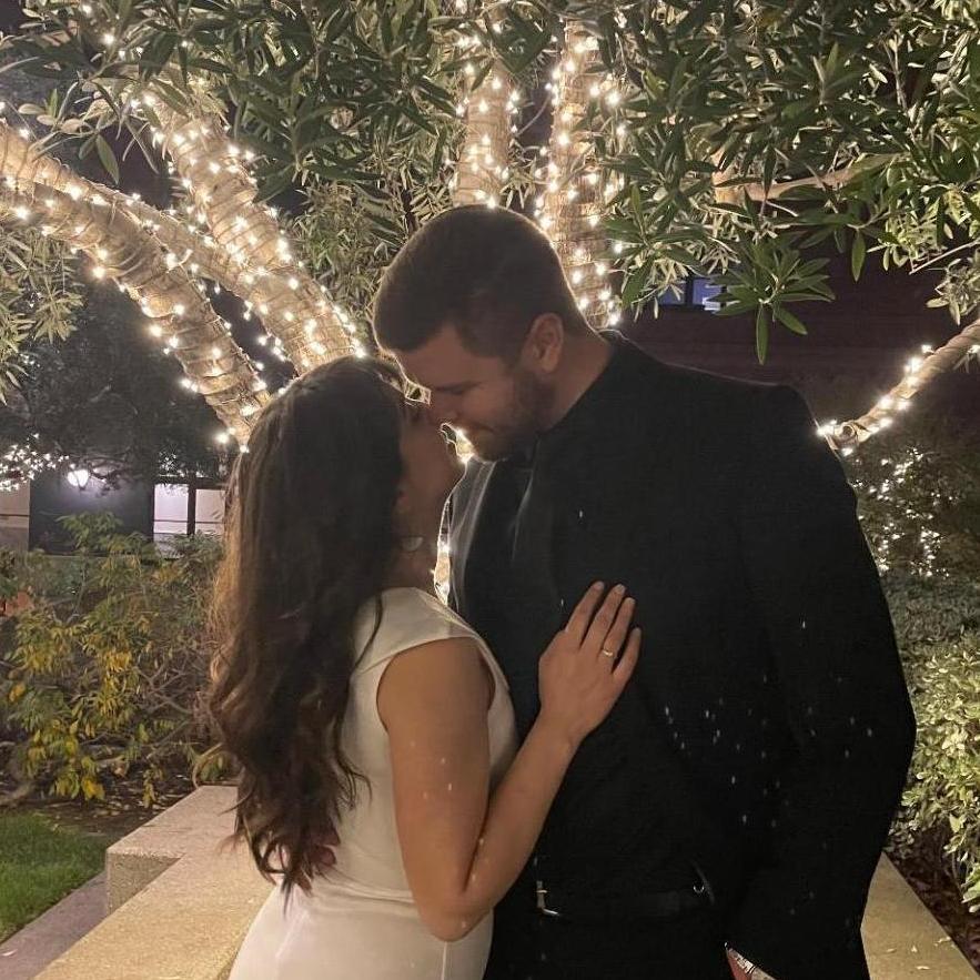 Our engagement party January 2022.