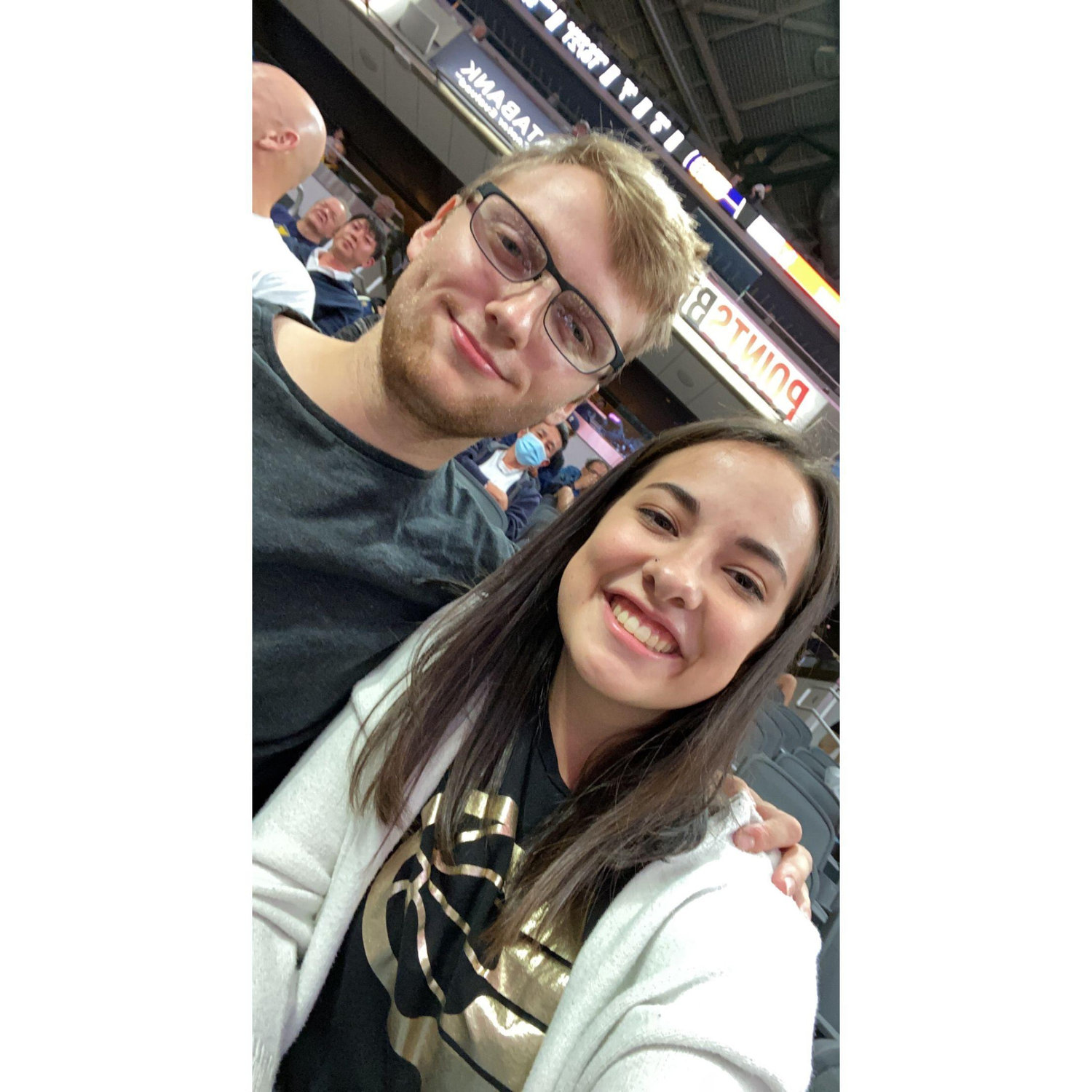 Luke asked me to be his girlfriend at a Pacers game on October 15, 2021.