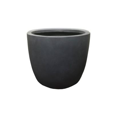 17" Kante Lightweight Concrete Modern Seamless Outdoor Planter - Rosemead Home & Garden, Inc.