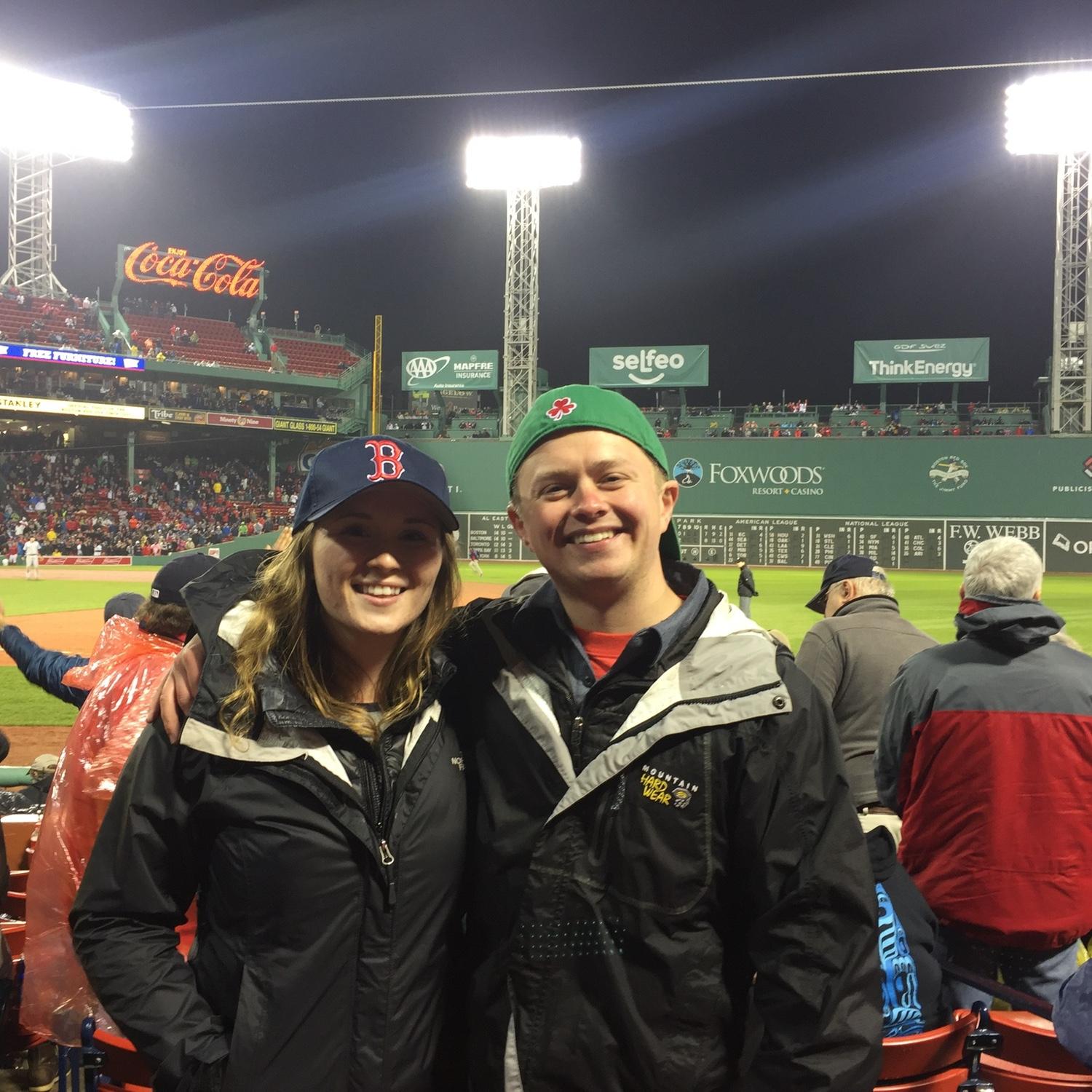 Amanda's first Red Sox game, 2016