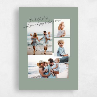 Sage, Green Holiday Card - Anjou