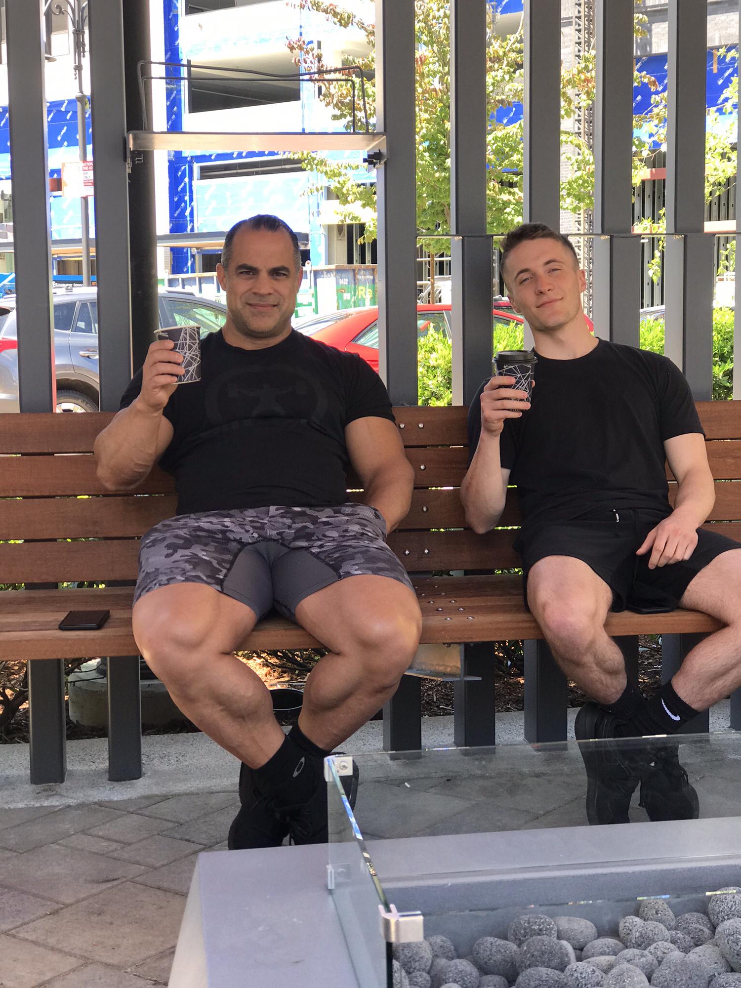 Post-gym coffee!