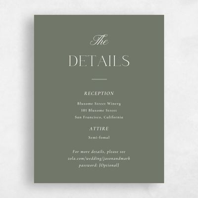 Green Wedding Enclosure - Gavin
