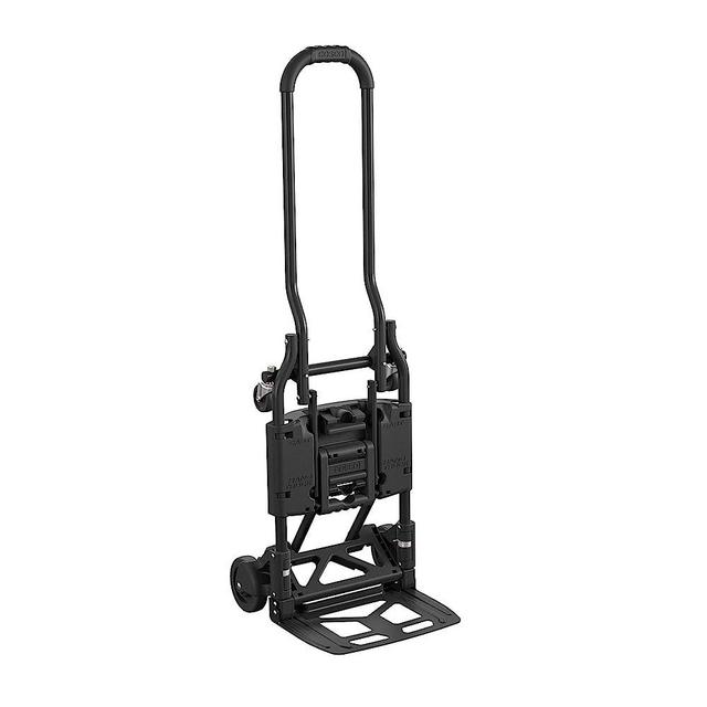 COSCO 12223BLK1E Shifter 2 in 1 Folding Hand Truck/Cart with Large Toe Plate, Black