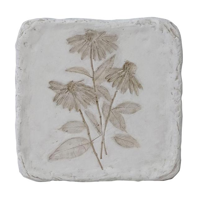 Bee & Willow™ Cone Flower Botanical Wall Plaque in White