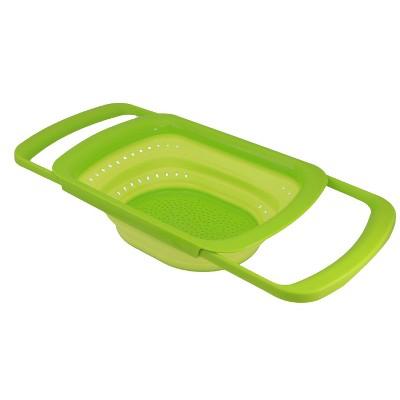 Squish 6qt Plastic Expandable Colander Green