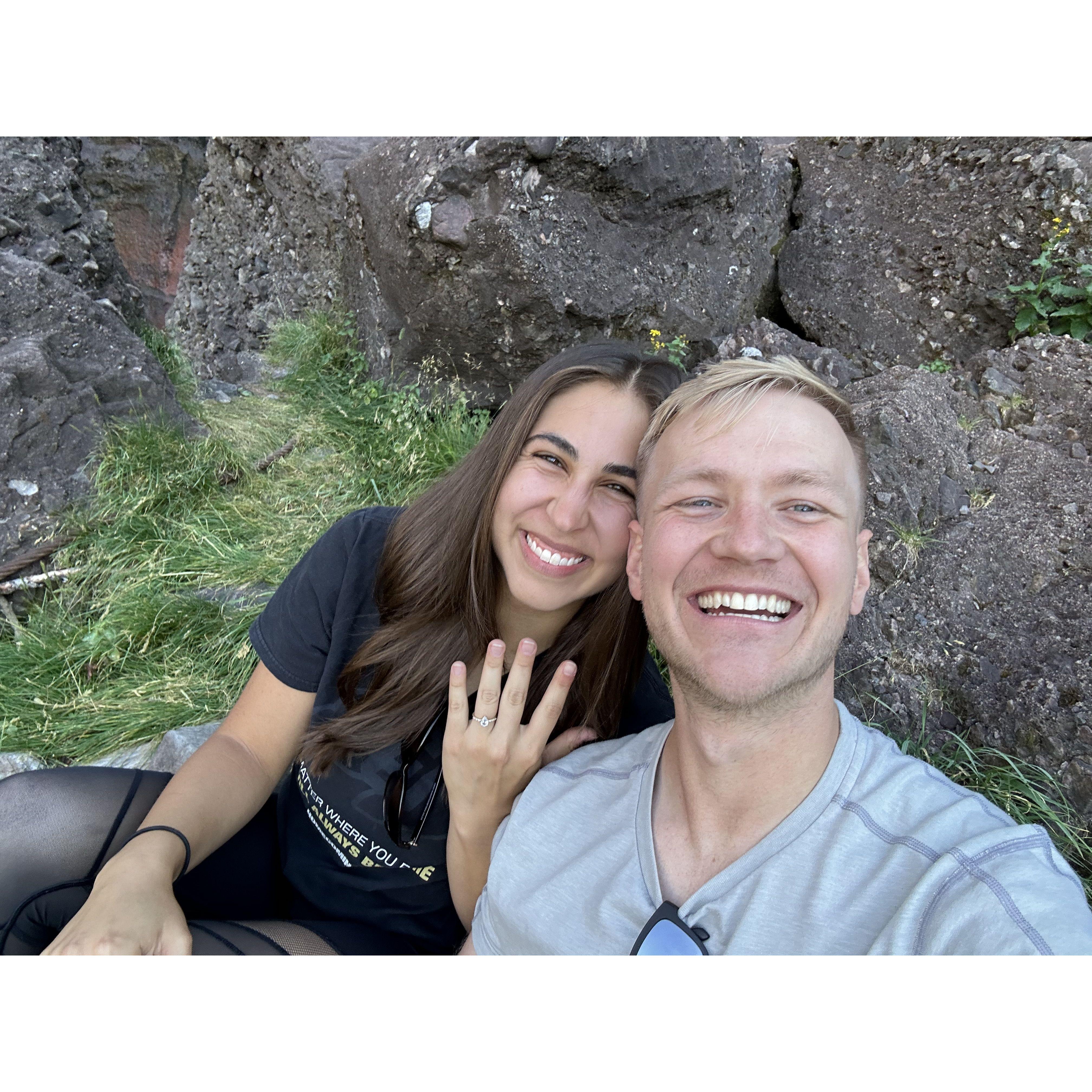Proposal in Telluride, fittingly at Bridal Veil Falls