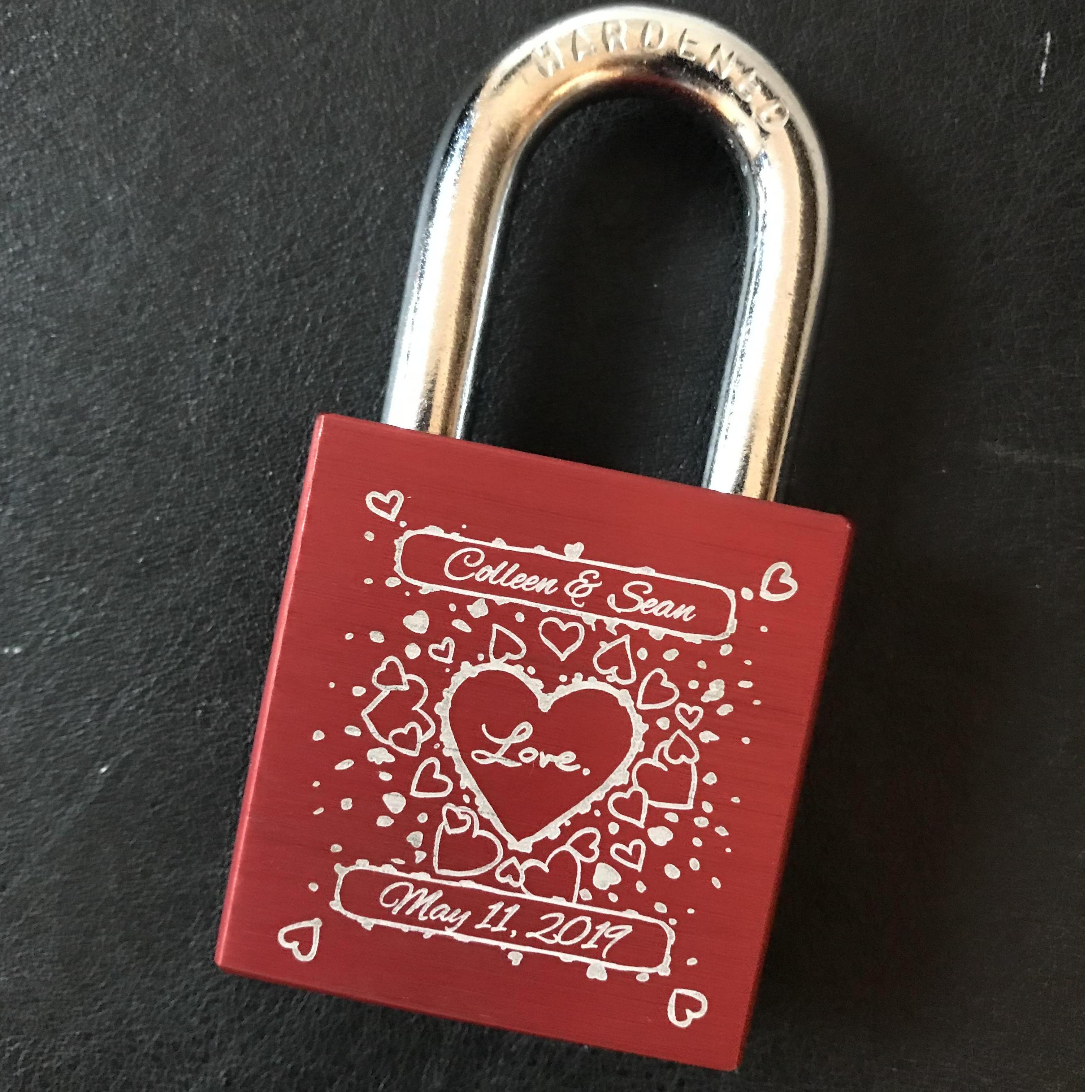 Our love lock before putting it on Helsinki's Bridge of Love!