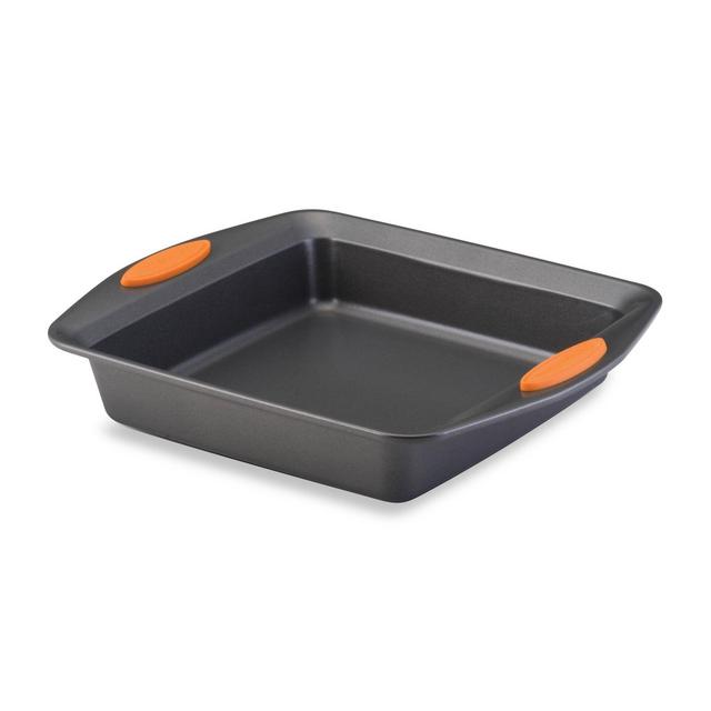 Rachael Ray™ Oven Lovin' Nonstick 9-Inch Square Cake Pan in Grey/Orange