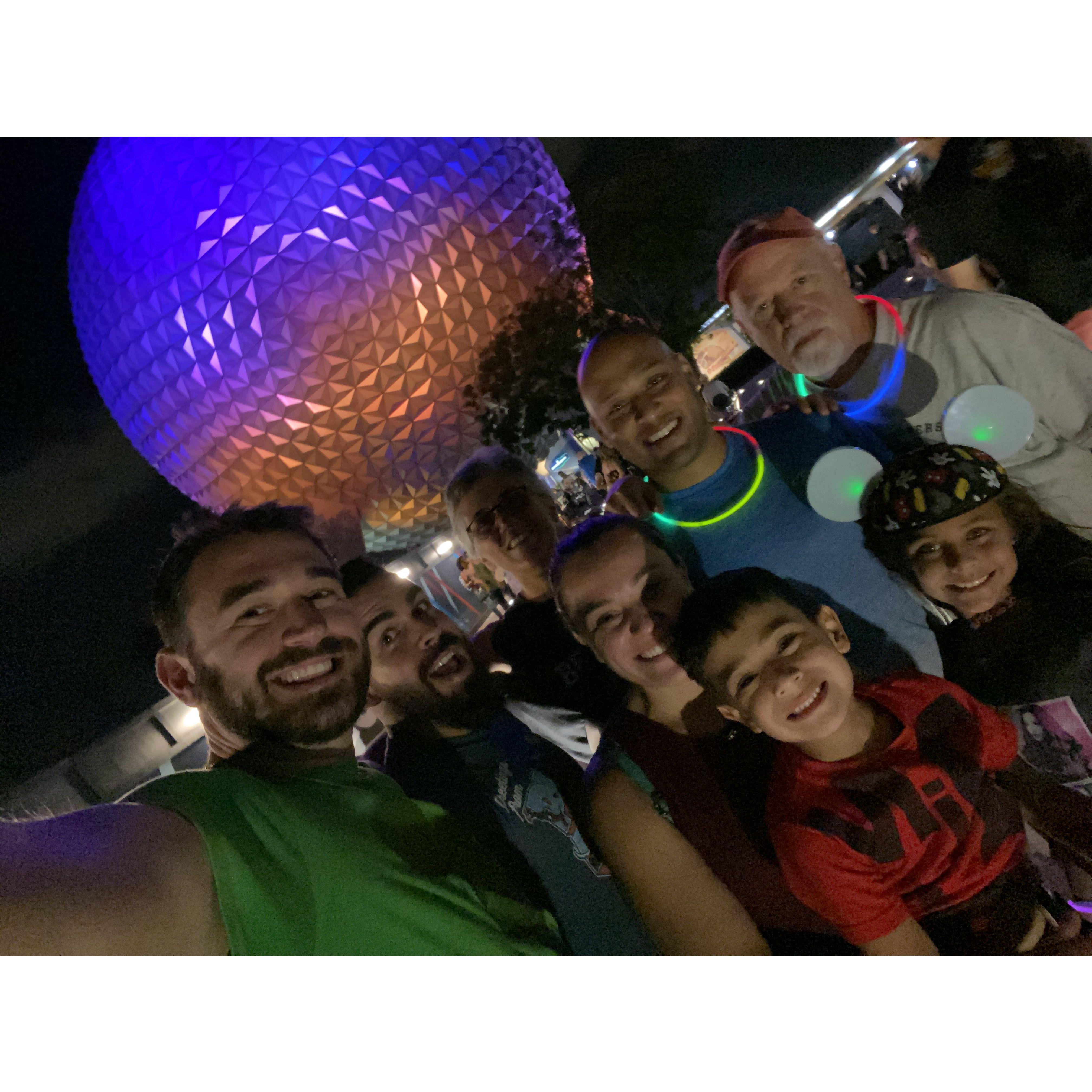 The family at Epcot