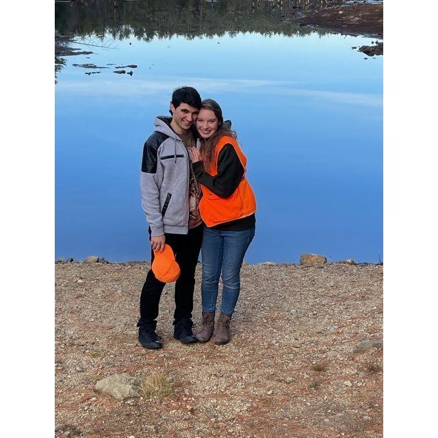 A picture of the day Michael asked Julia to be his girlfriend!