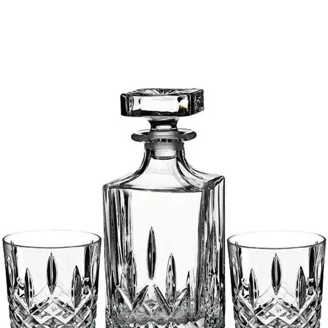 WaterfordMarquis by Waterford Markham Crystalline Square Decanter & Double Old Fashioned Bar Set