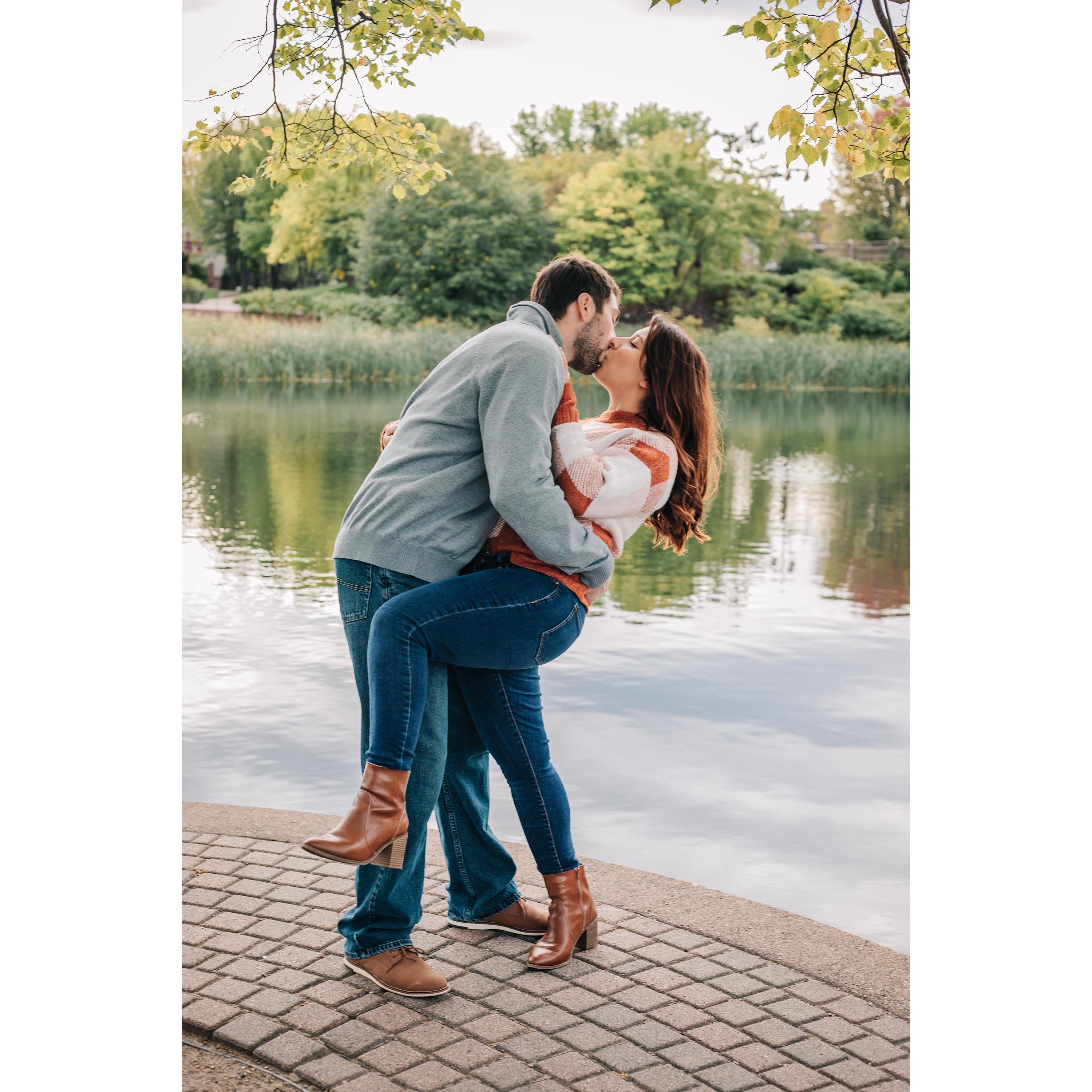 One of the things we did together was we took off our shoes and put our feet in the water together.