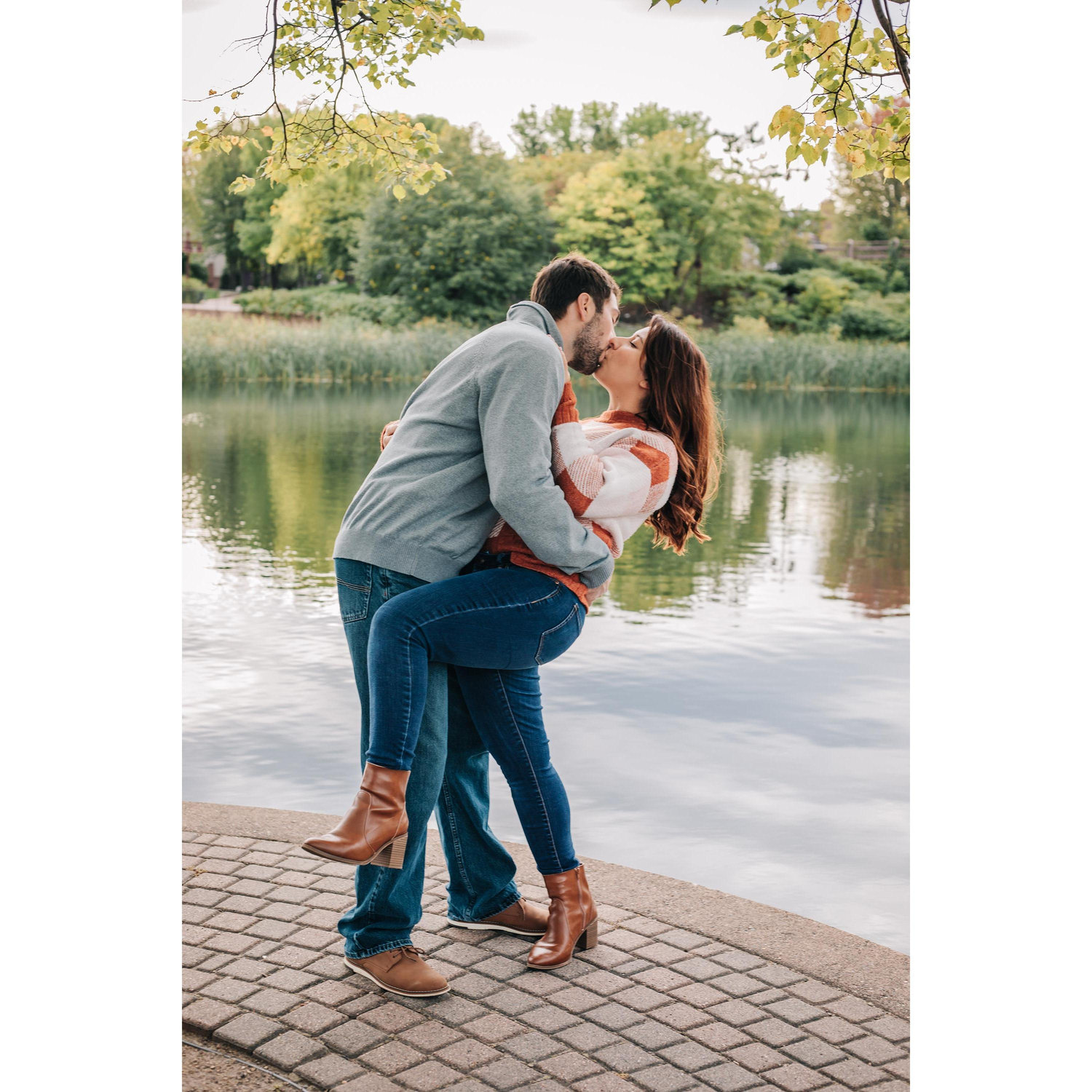One of the things we did together was we took off our shoes and put our feet in the water together.