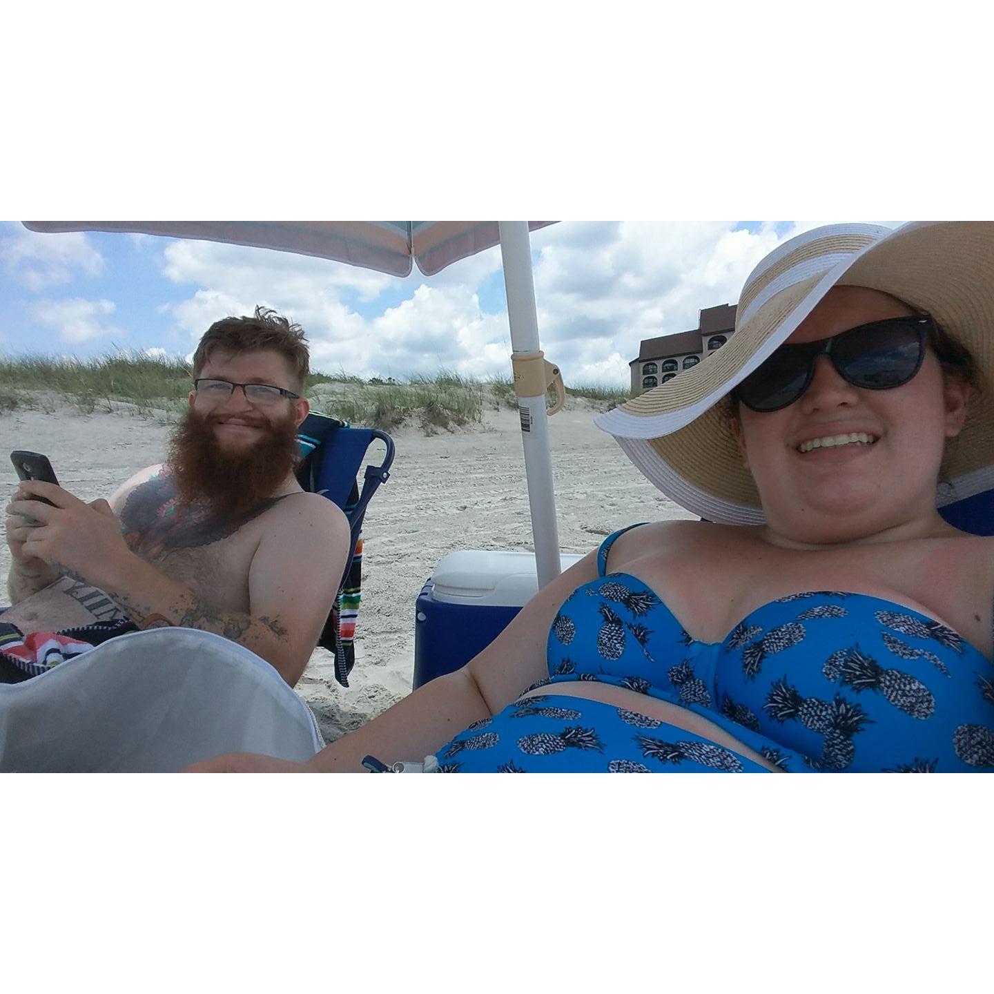 Our first trip to Myrtle Beach together, July 2017