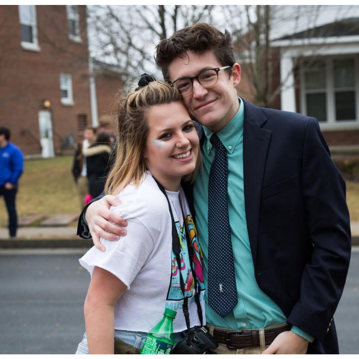 Kappa Bid Day, 2018. It meant so much to Maddie that Ed showed up that day. He took photos with all the Kappa's and helped us celebrate the new members.