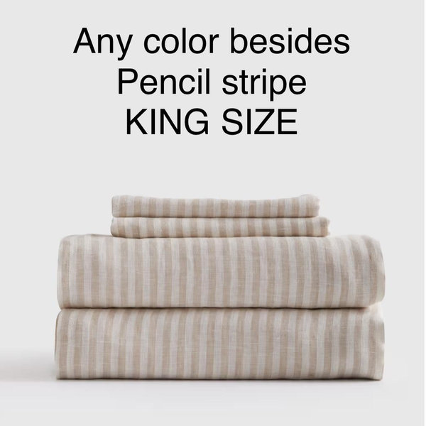 European Linen Stripe Sheet Set | Quince