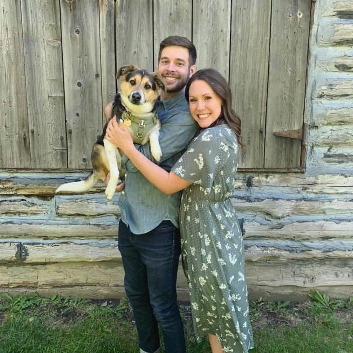 At our farewell party right before we moved from Wheaton, IL to Hood River, OR!