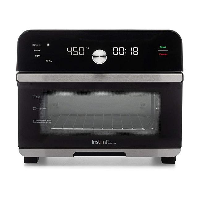 Instant Omni Plus 10-in-1 Air Fryer Toaster Oven Combo, Rotisserie Oven, Deep Fryer, Oil-less Mini Cooker, Convection Oven, Dehydrator, Roaster, Warmer, Reheater, Pizza Oven, 18-Liter