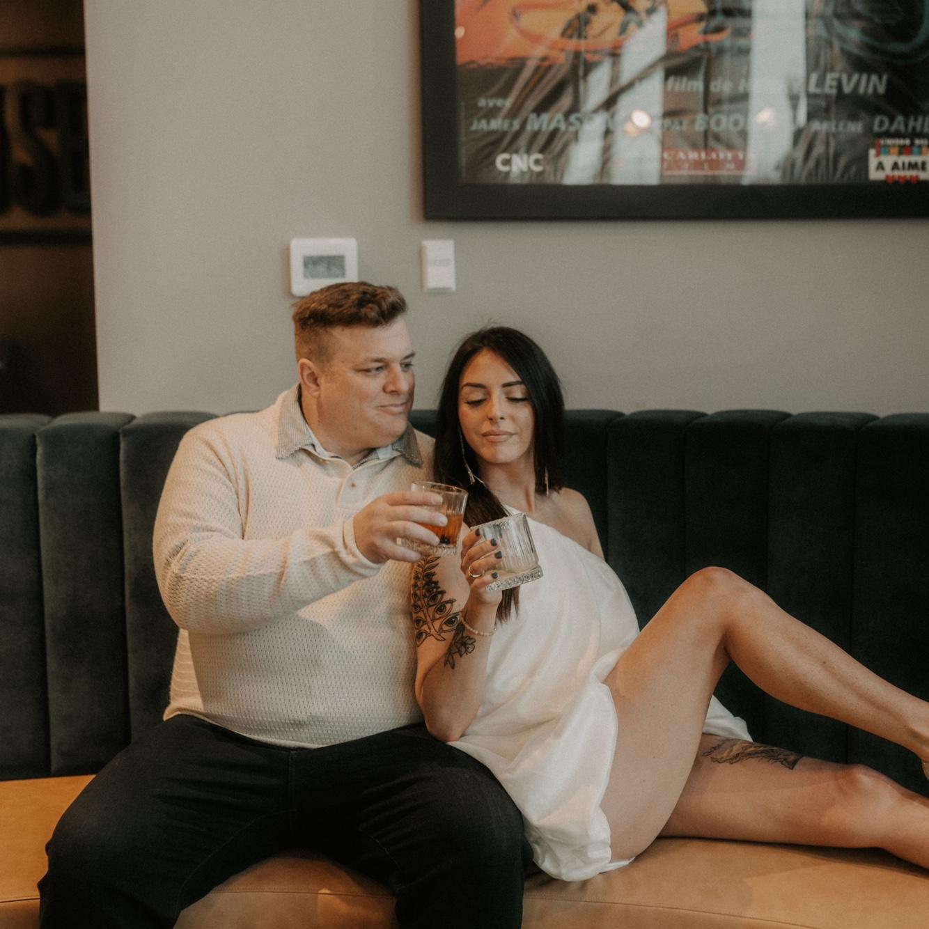 Engagement photos at The Last Picture House.
