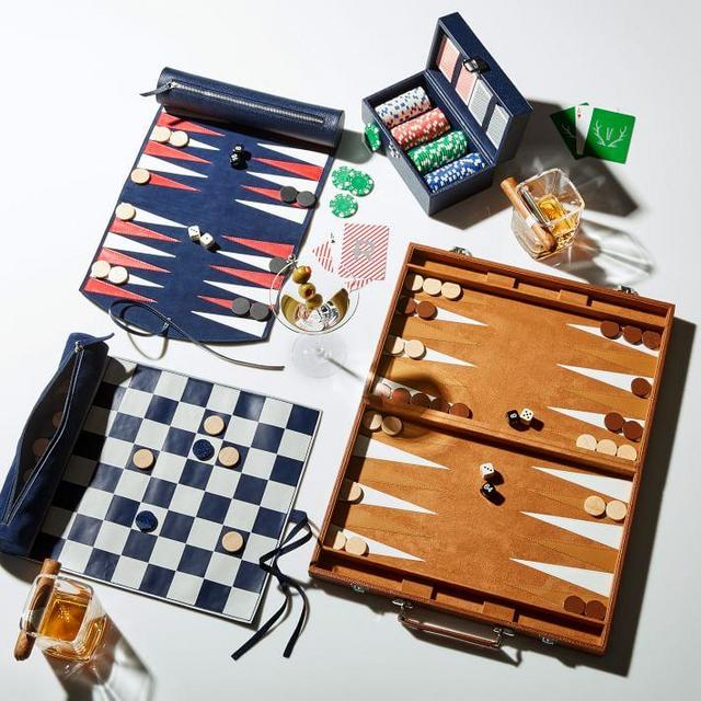Leather Backgammon Set