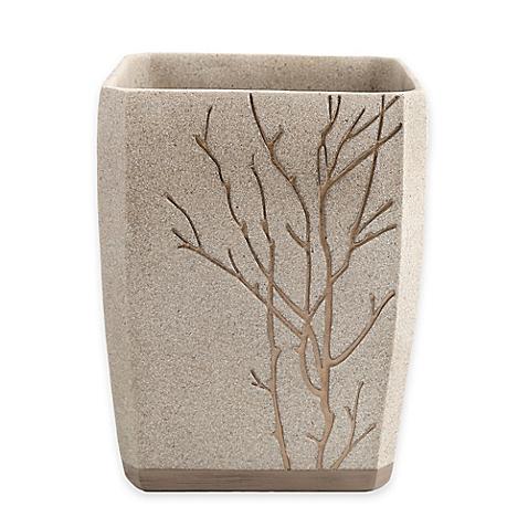Berkshire Polyresin Wastebasket in Taupe