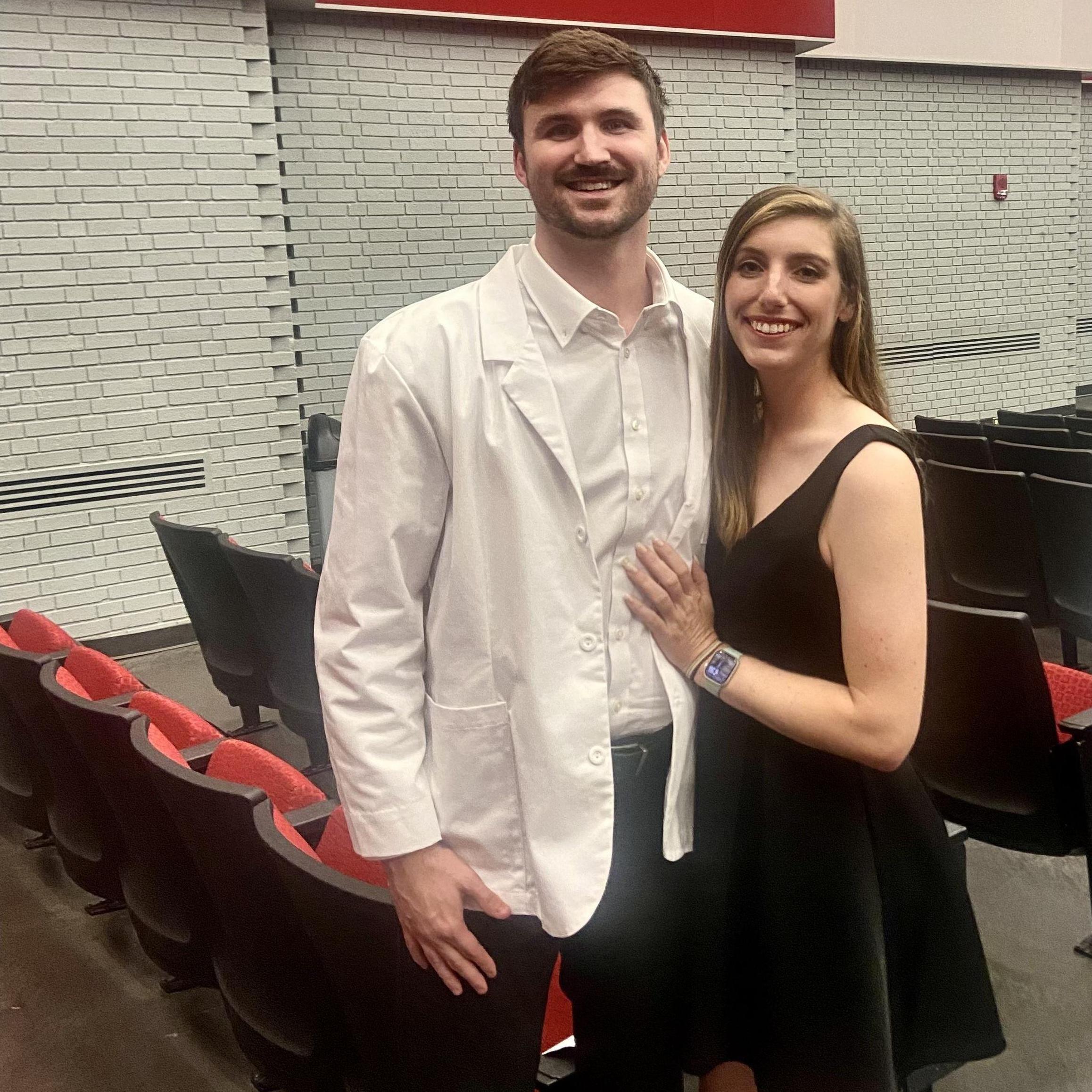 Jason's white coat ceremony at WKU