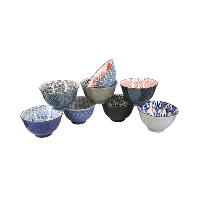 Ooh LaLa Mix and Match 23 Ounce Bowls, Set of 8