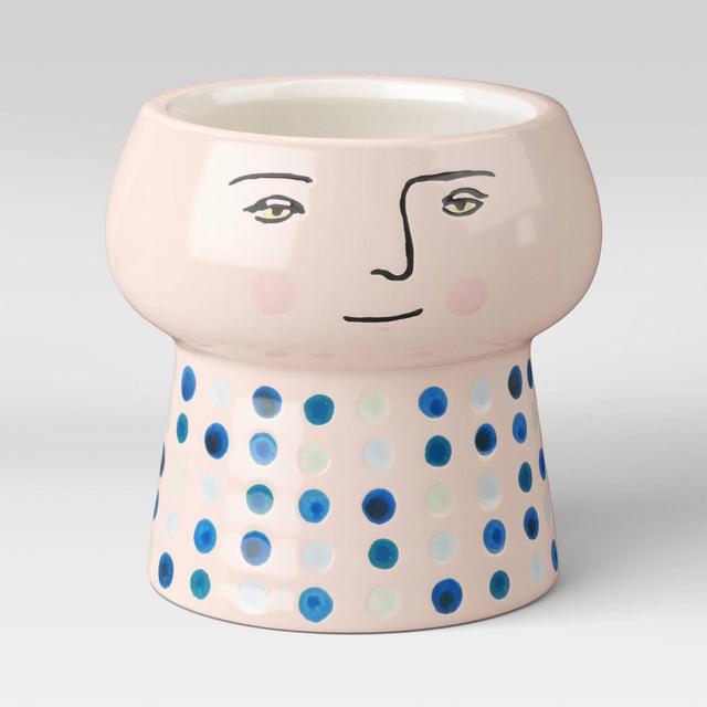 3.5" Outdoor Stoneware Family Planter Cream - Opalhouse™