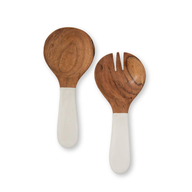 Jeanne Fitz Acacia Wood Salad Servers
