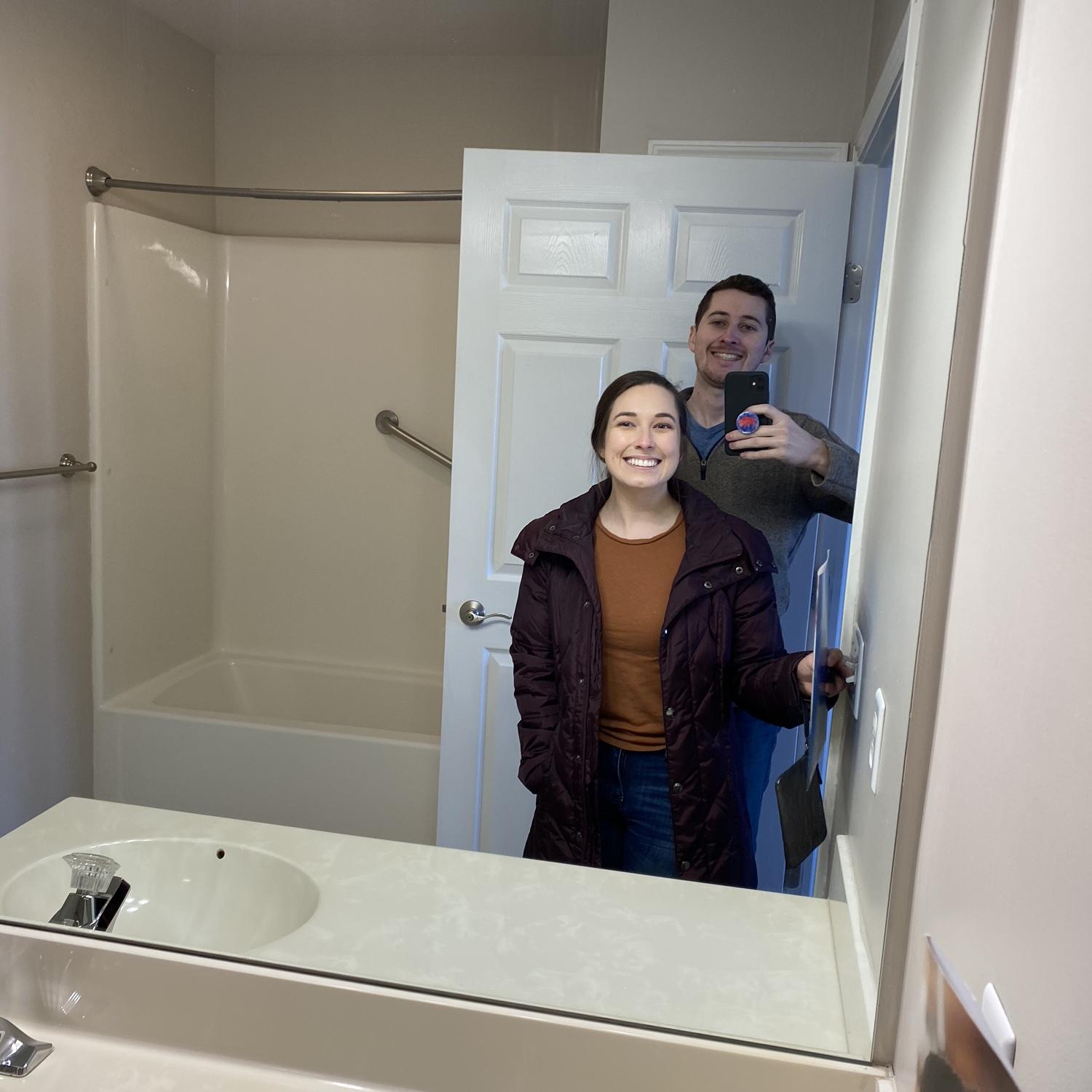 Moving into our first apartment together!
