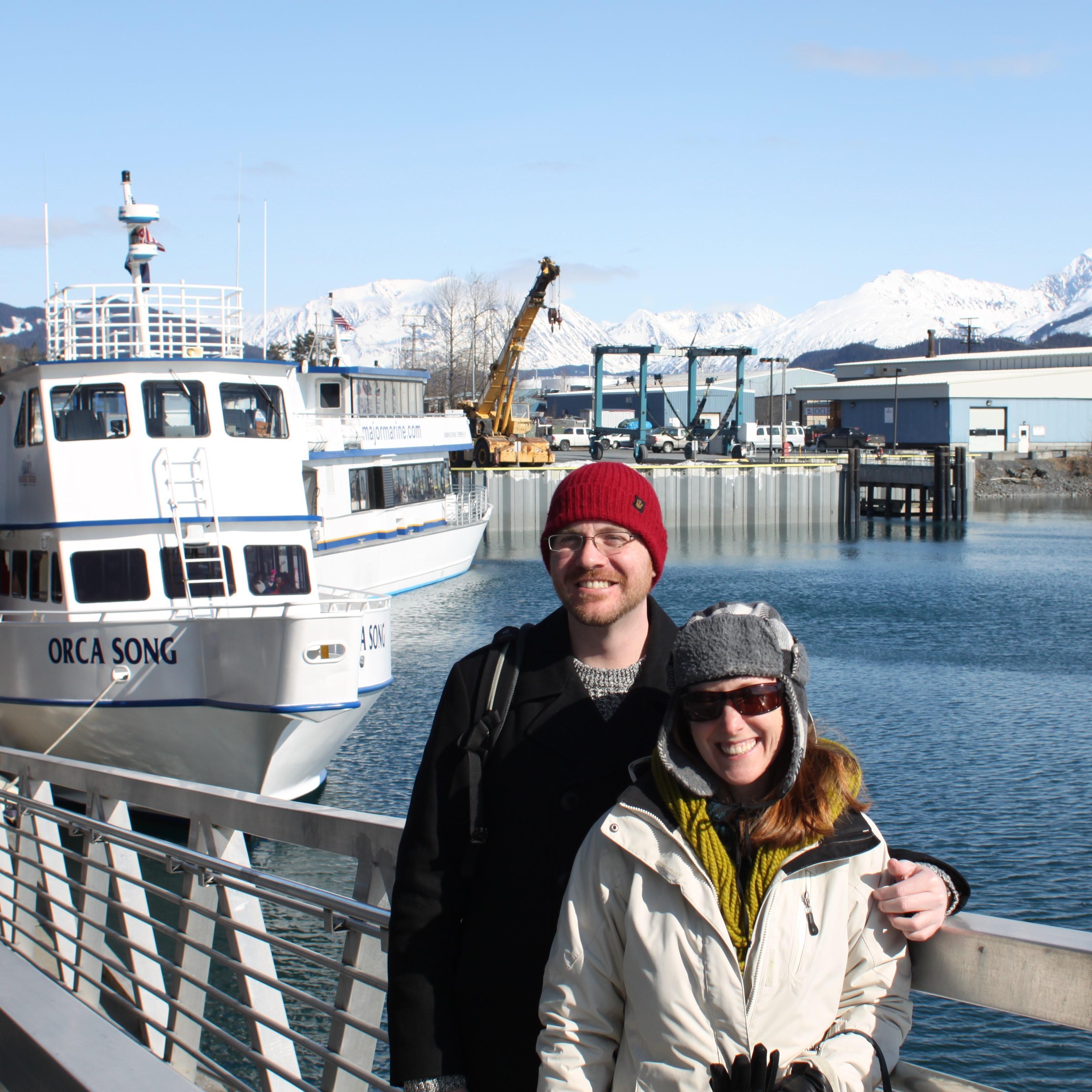 About to head out on a whale watching tour in Seward, Alaska (the whales were shy unfortunately...).