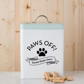 "Paws Off" Treats Canister