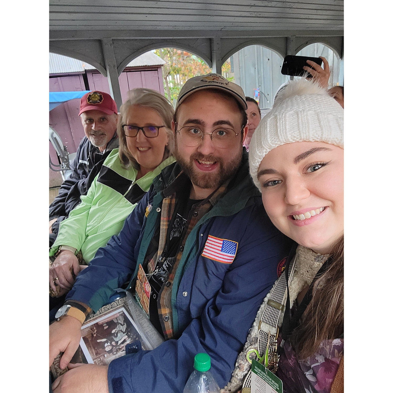 Adam's parents, Sara and John Jehle, treated the couple to an amazing day at Silver Dollar City!