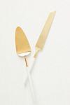 Gold-Dipped Cake Serving Set