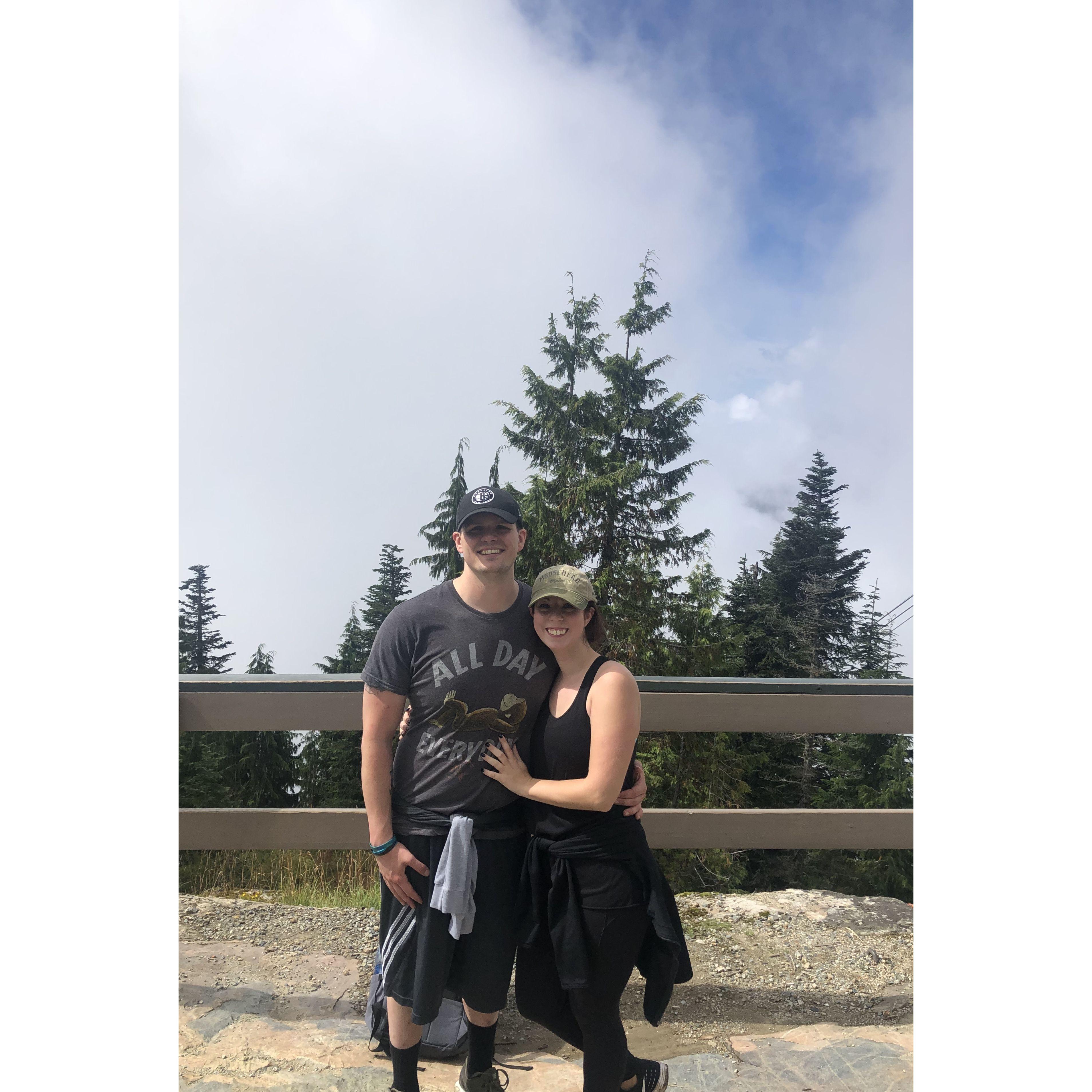 After our hike up the Grouse Grind in Vancouver, 2019
