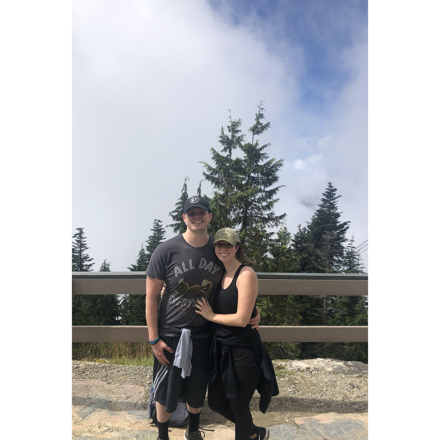 After our hike up the Grouse Grind in Vancouver, 2019