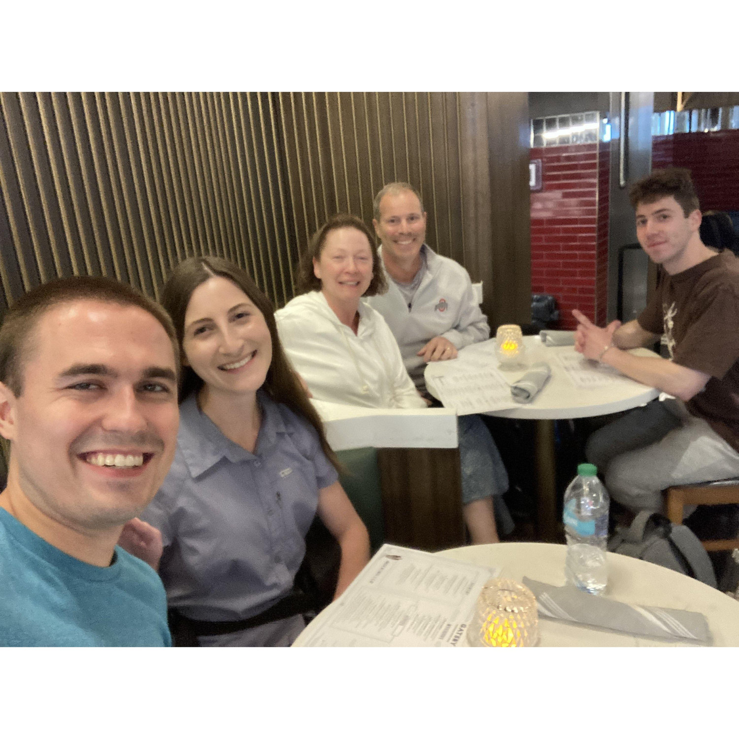 Dinner before embarking on the Manocchio European Adventure 2025!