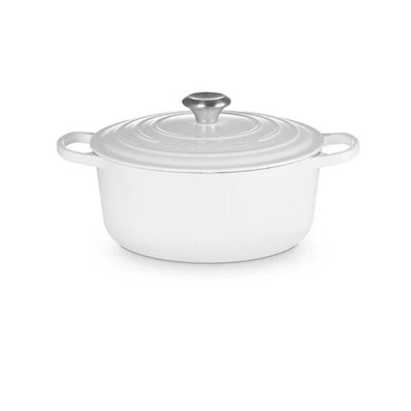 White Signature Round Dutch Oven