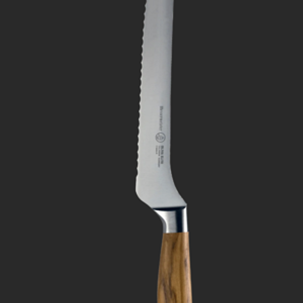 Oliva Elite Offset Scalloped Bread Knife - 8"