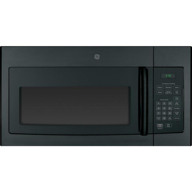 GE JVM3160DFBB 30" Over-the-Range Microwave Oven with 1.6 cu. ft. Capacity in Black
