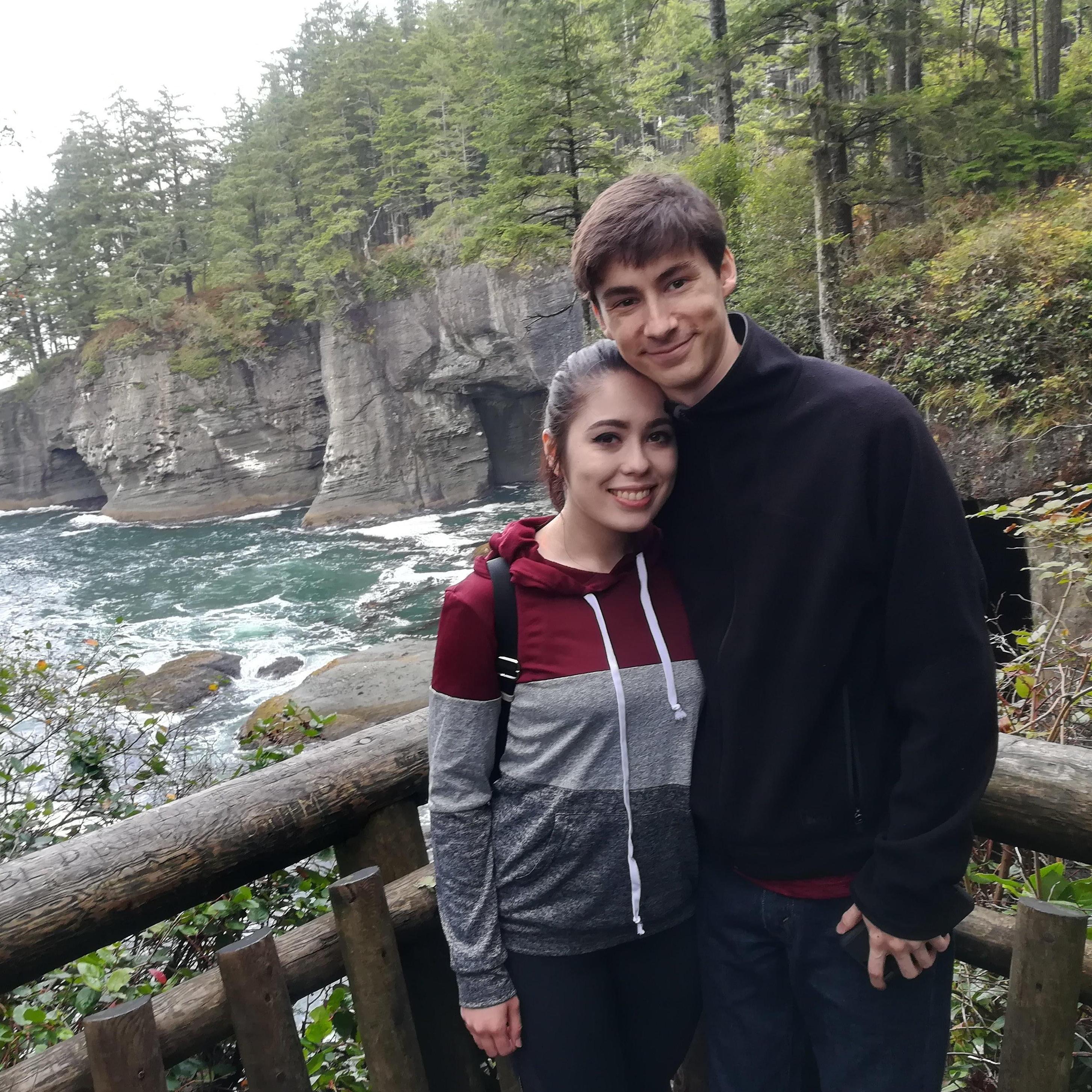 Hiking on Cape Flattery.